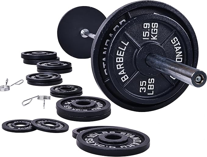 Signature Fitness Olympic 2-Inch Cast Iron Plate Weight