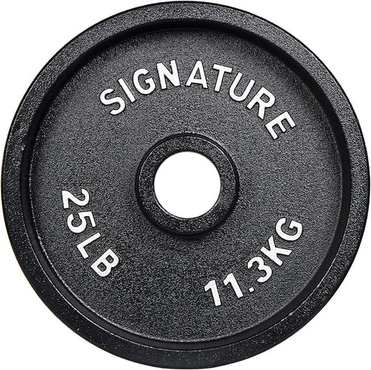 Signature Fitness Deep Dish 2-Inch Olympic Cast Iron