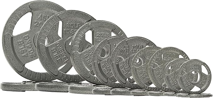Signature Fitness Olympic 2-Inch Cast Iron Plate Weight