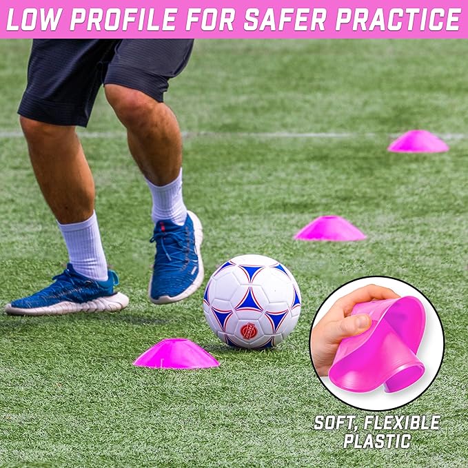 GoSports Premium Sports Cones for Agility Training and 20 Pack