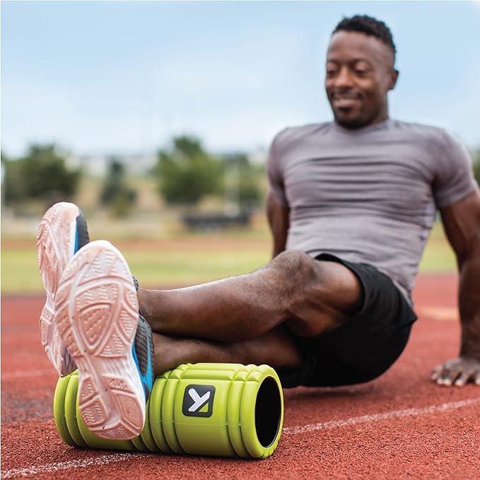 TRIGGERPOINT PERFORMANCE THERAPY GRID Foam Roller for Exercise (13-Inch), Lime