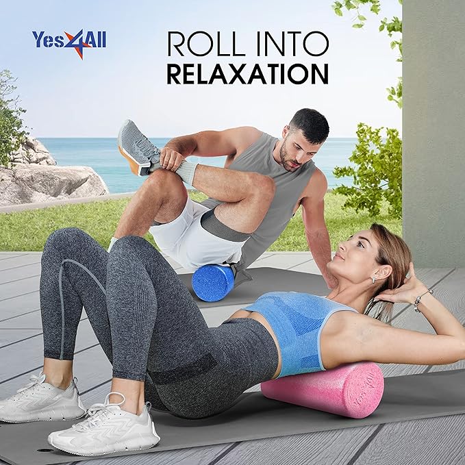 Yes4All High-Density Foam Roller for Back Pain Relief 12, 18, 18, 24, 24, 36 36 inch
