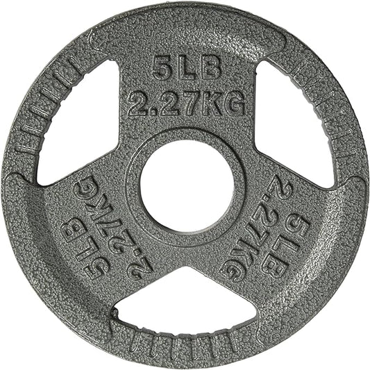Yes4All Olympic Rubber Grip Plates for Barbell 2-Inch Weight