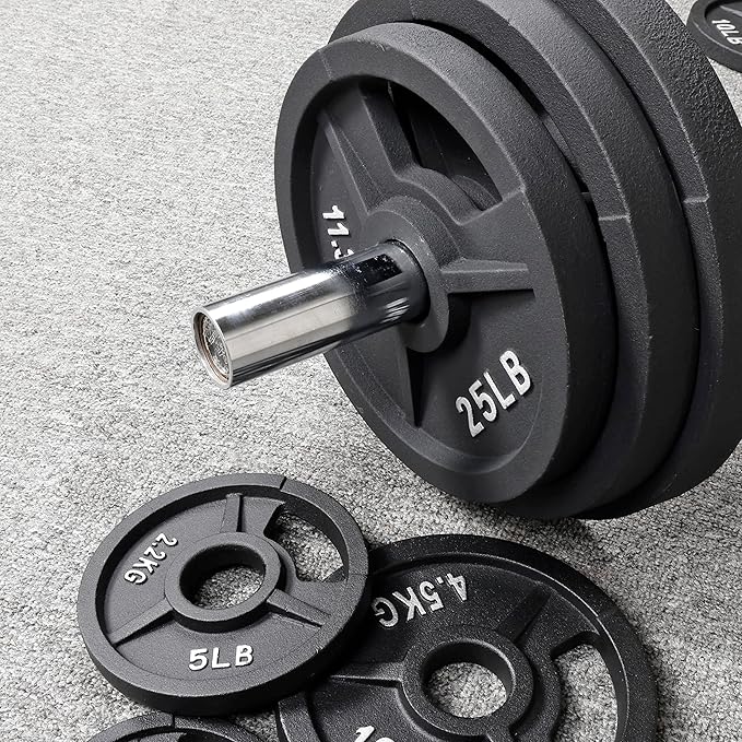 Signature Fitness Olympic 2-Inch Cast Iron Plate Weight