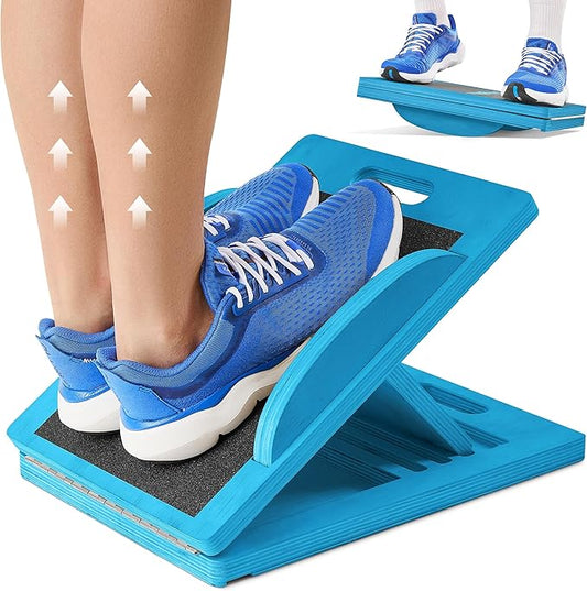 slant Board Turns Into balance board - Premium Calf Stretcher and Wobble Board for Effective Calf Stretching and Squats