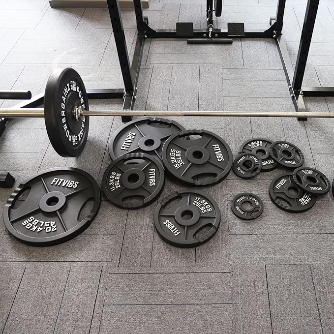 Signature Fitness Olympic Cast Iron Plate for Strength