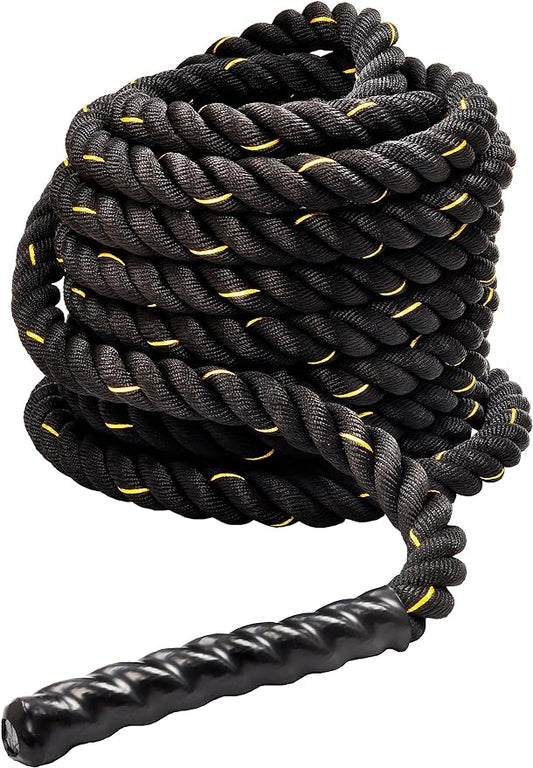 Signature Fitness Battle Rope 1.5Inch 2 Inch Diameter 30 FT, 40 FT, 50 FT
