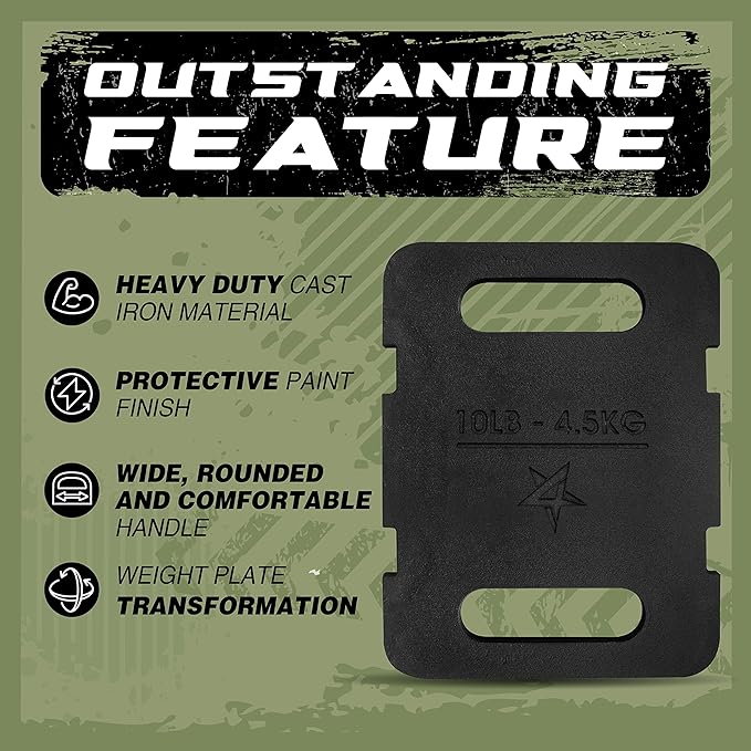 Yes4All Adjustable Ruck Plate with Straps for Rucking 10LB to 40LB