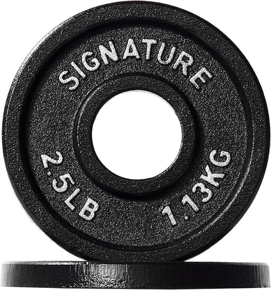 Signature Fitness Deep Dish 2-Inch Olympic Cast Iron