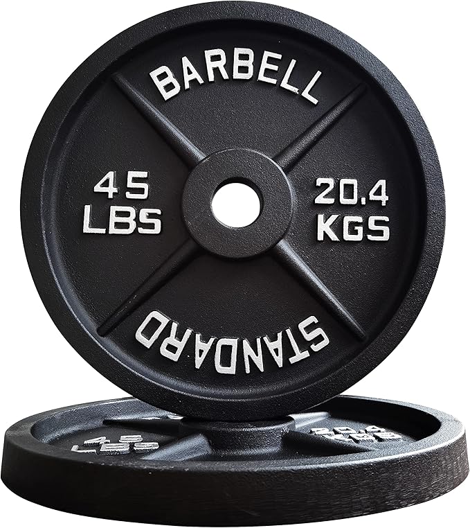 Signature Fitness Olympic 2-Inch Cast Iron Plate Weight
