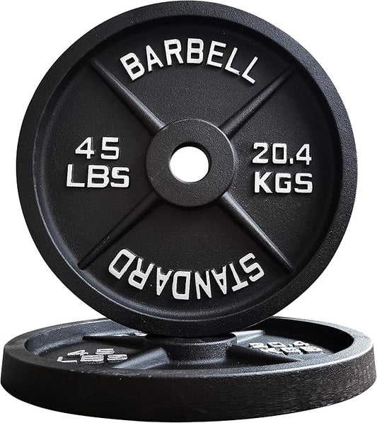 Signature Fitness Olympic 2-Inch Cast Iron Plate Weight
