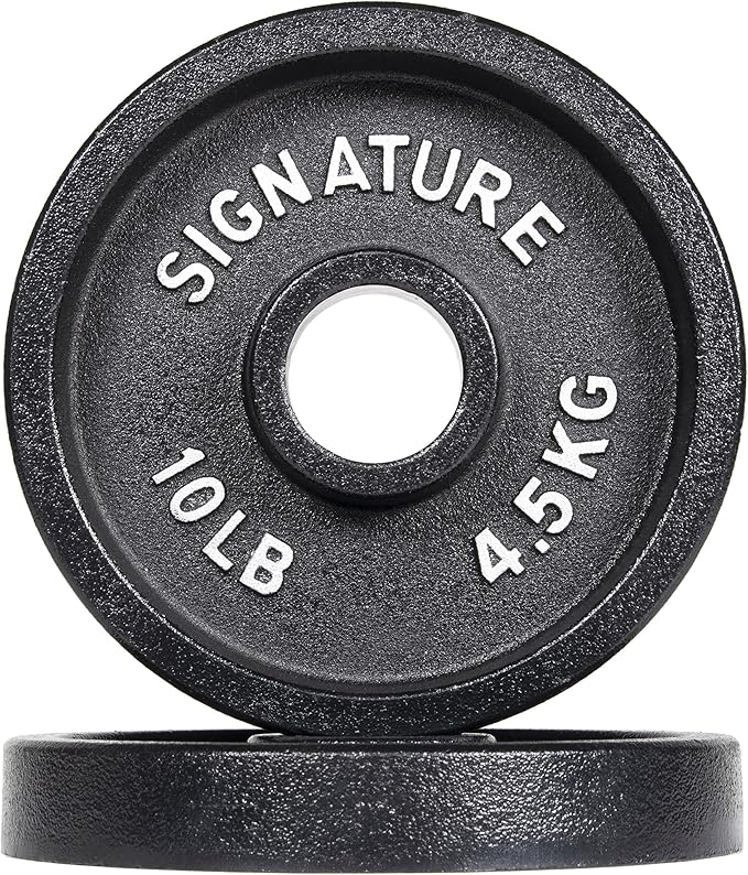Signature Fitness Deep Dish 2-Inch Olympic Cast Iron