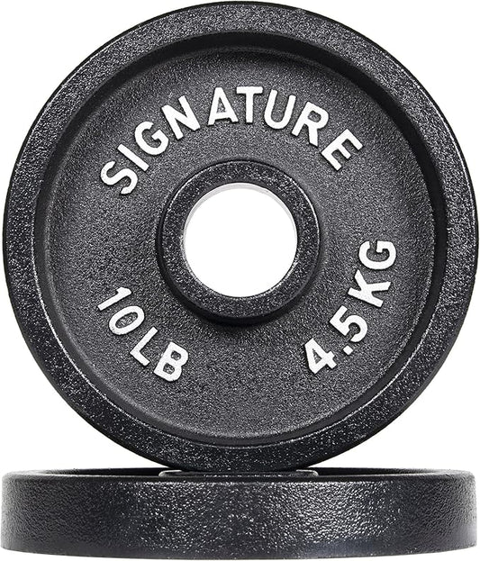 Signature Fitness Deep Dish 2-Inch Olympic Cast Iron