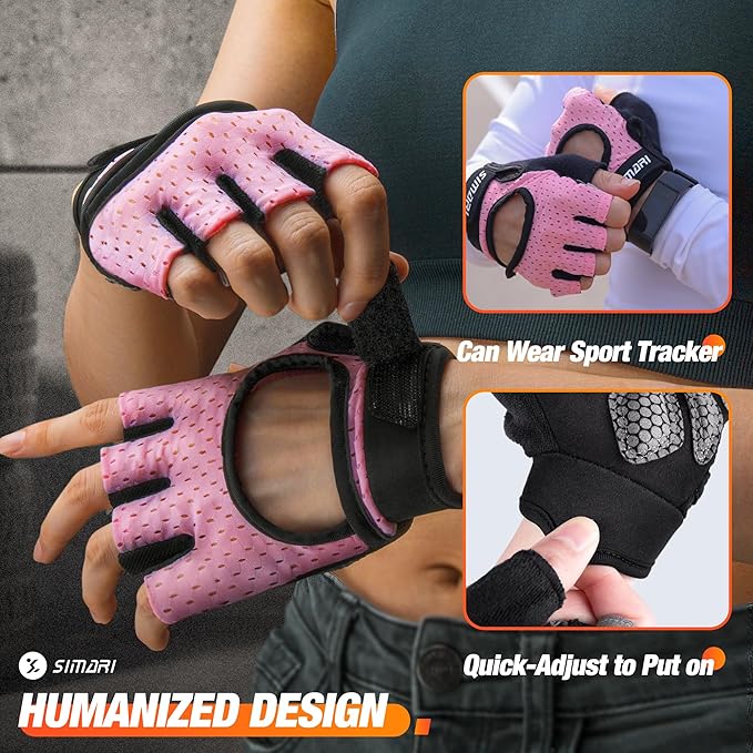 SIMARI Breathable Workout Gloves for Men and Women