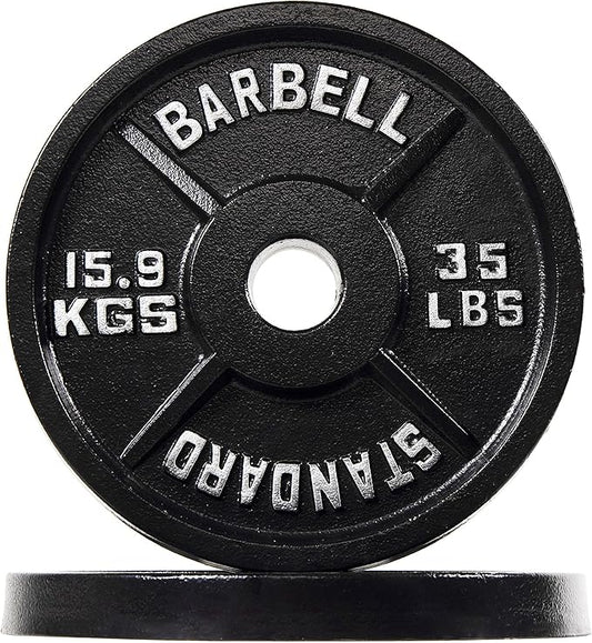 Signature Fitness Olympic Cast Iron Plate for Strength