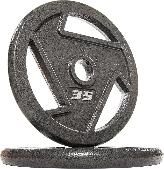 Signature Fitness Olympic 2-Inch Cast Iron Plate Weight