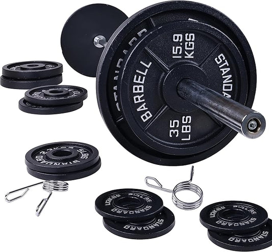 Signature Fitness Olympic 2-Inch Cast Iron Plate Weight