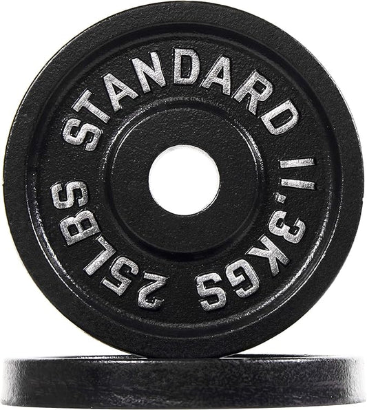 Signature Fitness Olympic Cast Iron Plate for Strength