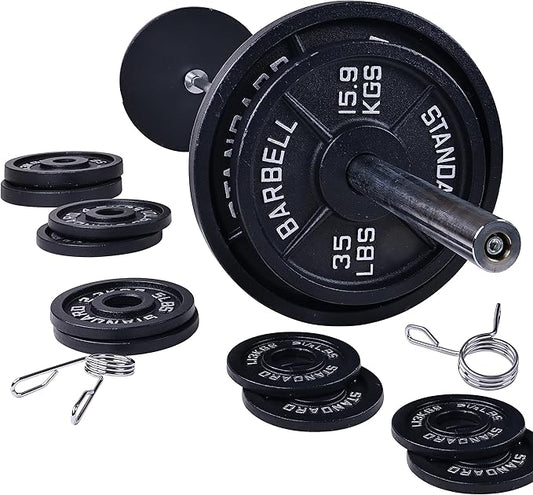 Signature Fitness Olympic Cast Iron Plate for Strength