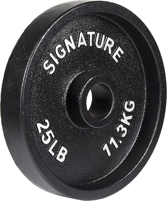 Signature Fitness Deep Dish 2-Inch Olympic Cast Iron