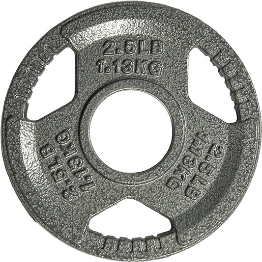 Yes4All Olympic Rubber Grip Plates for Barbell 2-Inch Weight