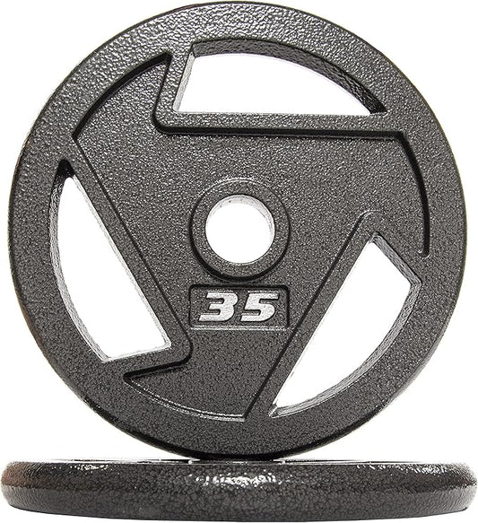 Signature Fitness Olympic 2-Inch Cast Iron Plate Weight