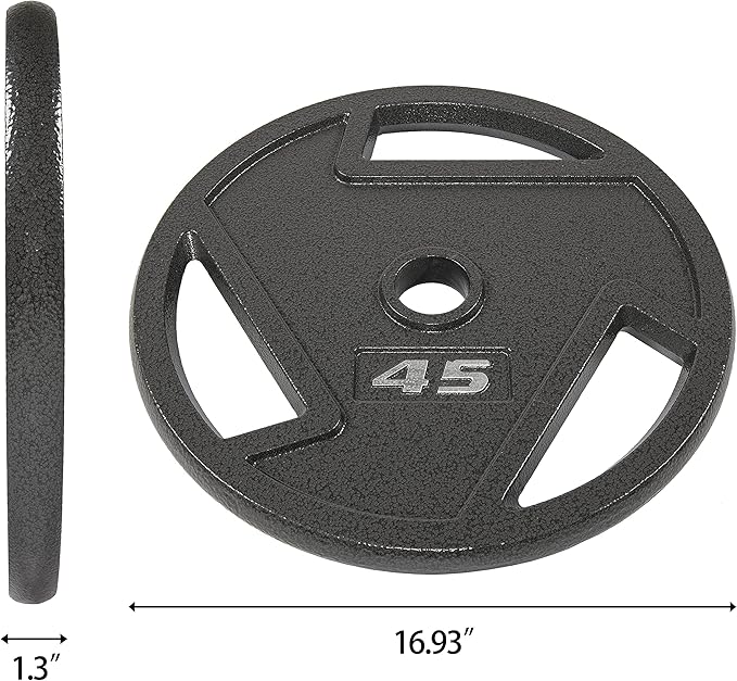 Signature Fitness Olympic 2-Inch Cast Iron Plate Weight