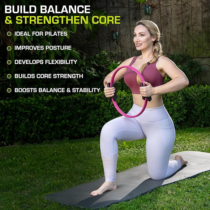 The ProsourceFit Resistance Ring enhances Pilates Workouts