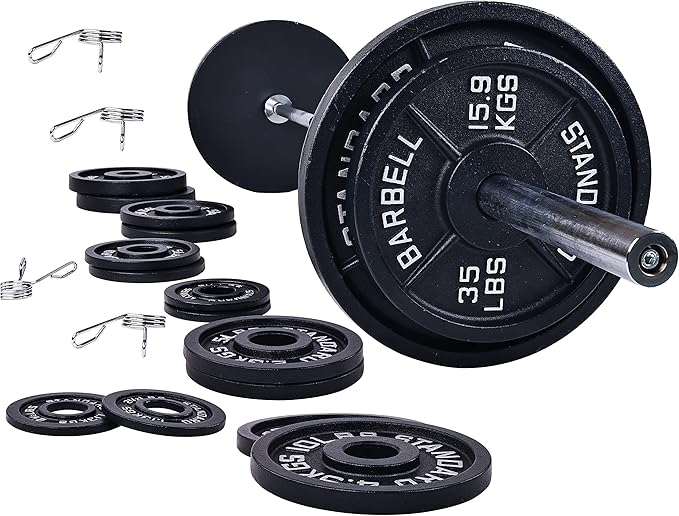 Signature Fitness Olympic Cast Iron Plate for Strength