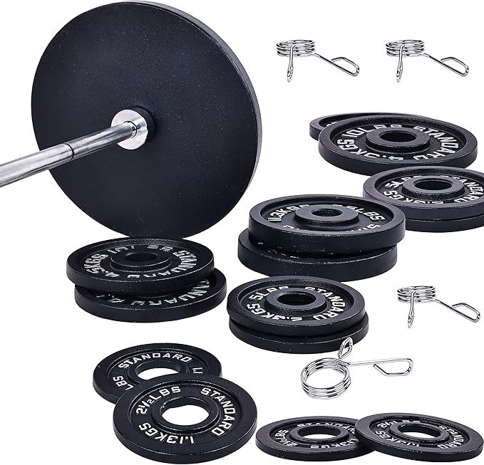 Signature Fitness Olympic Cast Iron Plate for Strength