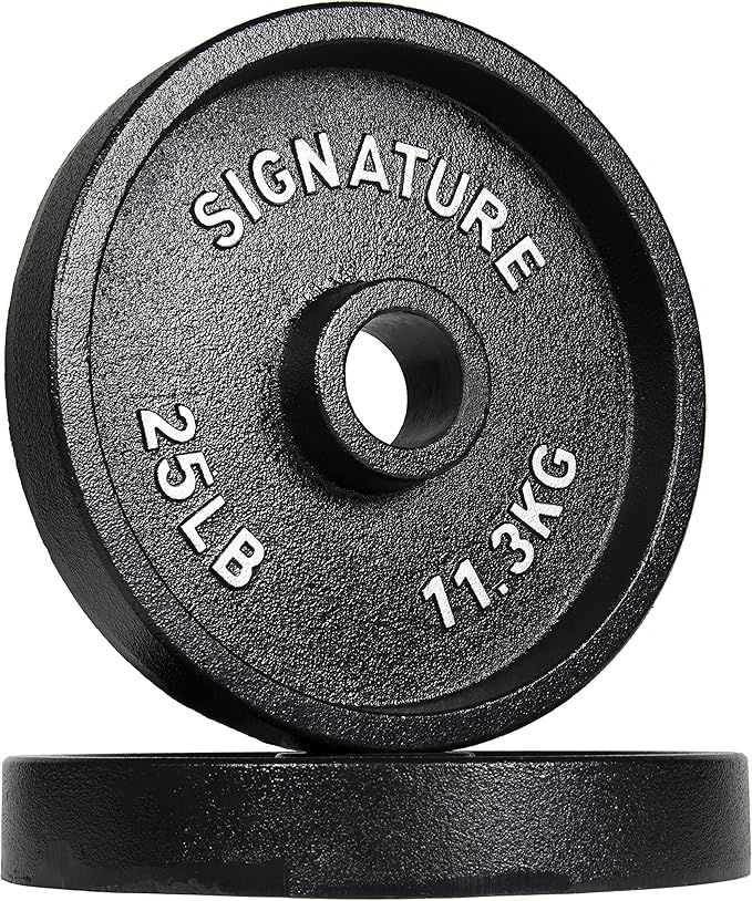 Signature Fitness Deep Dish 2-Inch Olympic Cast Iron