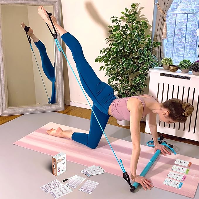 Pilates Bar Workout Cards - 58 Exercise Cards