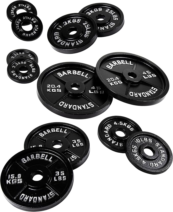 Signature Fitness Olympic 2-Inch Cast Iron Plate Weight