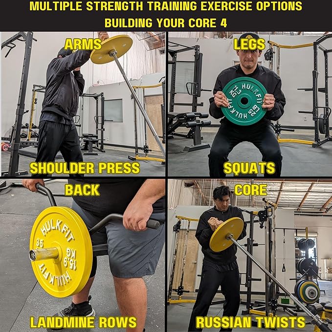 HulkFit 2-inch Calibrated Steel Weight Plates for Olympic