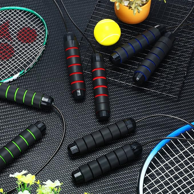 4 Pcs Jump Rope Adjustable Workout Skipping Rope