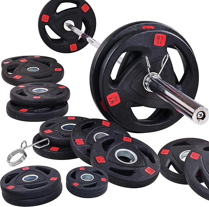 Signature Fitness Olympic 2-Inch Cast Iron Plate Weight