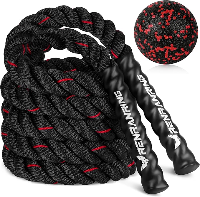 Jump Rope, 3lb 4lb 5lb Weighted Jump Rope 9.8ft Heavy