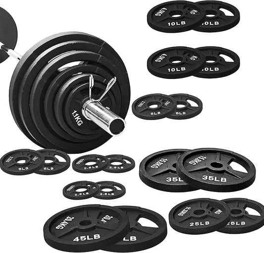 Signature Fitness Olympic 2-Inch Cast Iron Plate Weight