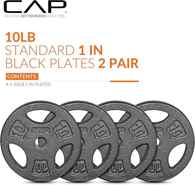 CAP Barbell Standard 1-Inch Grip Weight Plates
