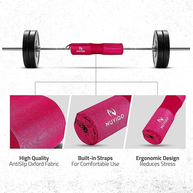 Barbell Pad & 2 Ankle Straps for Cable