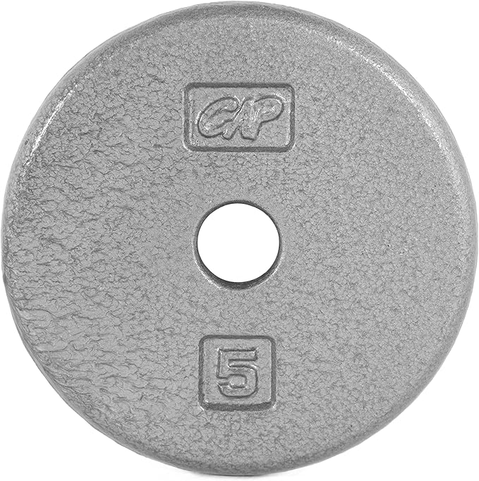 CAP Barbell Cast Iron Standard 1-Inch Weight Plates| Multiple Options