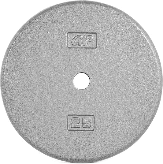 CAP Barbell Cast Iron Standard 1-Inch Weight Plates| Multiple Options