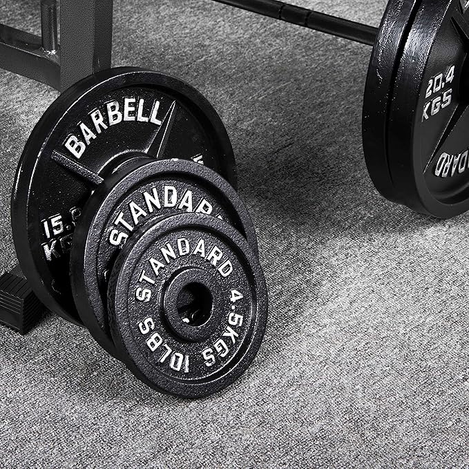 Signature Fitness Olympic Cast Iron Plate for Strength