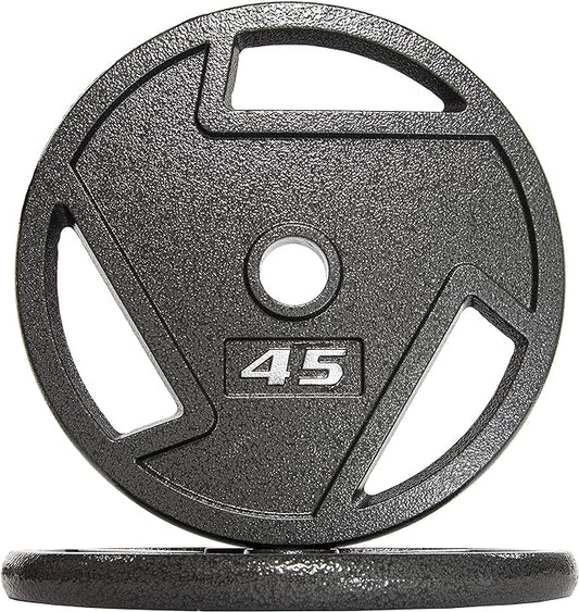 Signature Fitness Olympic 2-Inch Cast Iron Plate Weight
