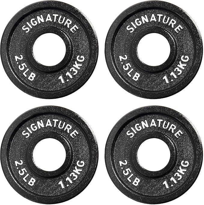 Signature Fitness Deep Dish 2-Inch Olympic Cast Iron