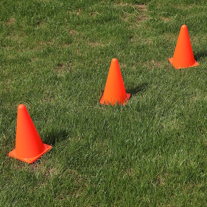 CARTMAN Plastic Training Cones (Set of 12/24 Pack 9" or 12/24 Pack 7" or 12/24 Pack