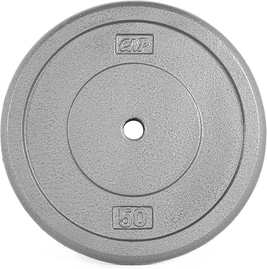 CAP Barbell Cast Iron Standard 1-Inch Weight Plates| Multiple Options