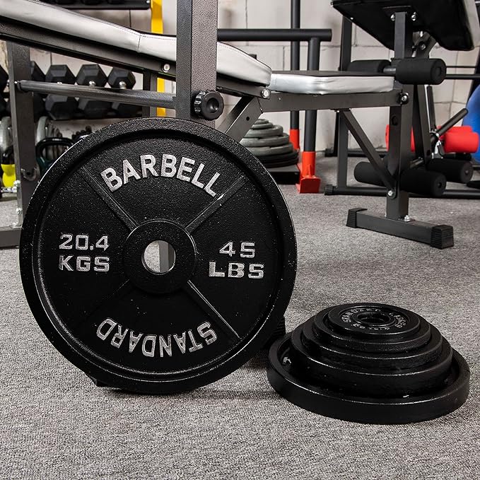 Signature Fitness Olympic Cast Iron Plate for Strength